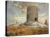 The Tower of Chailly in Barbizon-Jean-François Millet-Stretched Canvas