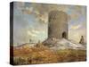 The Tower of Chailly in Barbizon-Jean-François Millet-Stretched Canvas