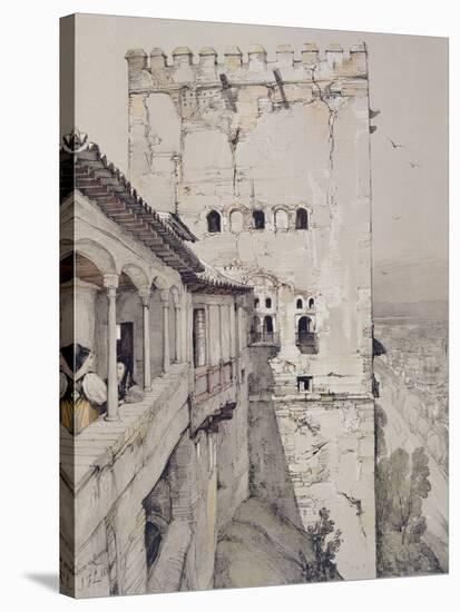 The Tower of Comares (Torre De Comares)-John Frederick Lewis-Stretched Canvas