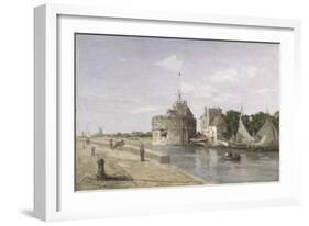 The Tower of Francis I at Le Havre, 1854-Eugène Boudin-Framed Giclee Print