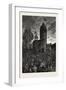 The Tower of Galata, a Fire, Constantinople, Istanbul, Turkey, 19th Century-null-Framed Giclee Print