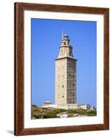 The Tower of Hercules Lighthouse, La Coruna City, Galicia, Spain, Europe-Richard Cummins-Framed Photographic Print