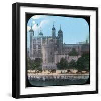 The Tower of London at Night, Late 19th or Early 20th Century-null-Framed Giclee Print