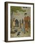 The Tower Of London. Beauchamp Tower. a Beefeater, Child and Two Ravens-Thomas Crane-Framed Giclee Print