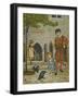 The Tower Of London. Beauchamp Tower. a Beefeater, Child and Two Ravens-Thomas Crane-Framed Giclee Print