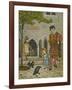 The Tower Of London. Beauchamp Tower. a Beefeater, Child and Two Ravens-Thomas Crane-Framed Giclee Print