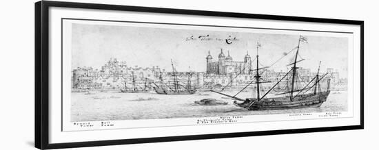 The Tower of London, C.1637-41-Wenceslaus Hollar-Framed Giclee Print