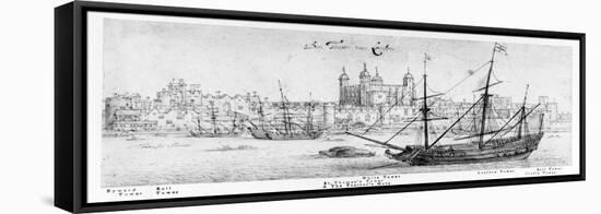 The Tower of London, C.1637-41-Wenceslaus Hollar-Framed Stretched Canvas