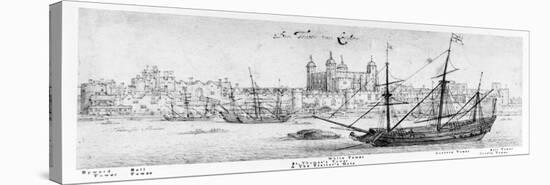 The Tower of London, C.1637-41-Wenceslaus Hollar-Stretched Canvas