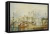 The Tower of London, circa 1825-J. M. W. Turner-Framed Stretched Canvas