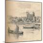 The Tower of London from Tower Bridge., 1902-Thomas Robert Way-Mounted Giclee Print
