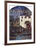 The Tower of London with London Bridge, C1500, (C1900-192)-null-Framed Giclee Print