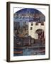 The Tower of London with London Bridge, C1500, (C1900-192)-null-Framed Giclee Print