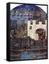 The Tower of London with London Bridge, C1500, (C1900-192)-null-Framed Stretched Canvas