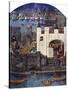 The Tower of London with London Bridge, C1500, (C1900-192)-null-Stretched Canvas