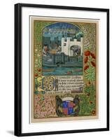 The Tower of London with London Bridge, C1500-null-Framed Giclee Print