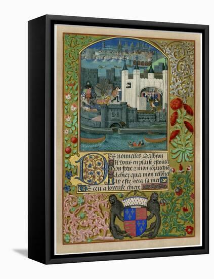 The Tower of London with London Bridge, C1500-null-Framed Stretched Canvas