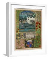 The Tower of London with London Bridge, C1500-null-Framed Giclee Print