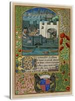 The Tower of London with London Bridge, C1500-null-Stretched Canvas