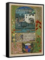 The Tower of London with London Bridge, C1500-null-Framed Stretched Canvas