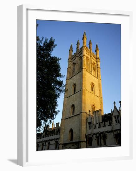 The Tower of Magdalen College at Sunrise, Oxford, Oxfordshire, England, United Kingdom-Ruth Tomlinson-Framed Photographic Print