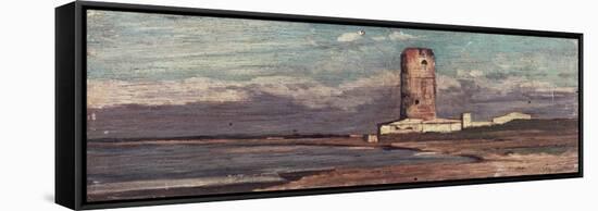 The Tower of Marzocco, or Red Tower-Giovanni Fattori-Framed Stretched Canvas