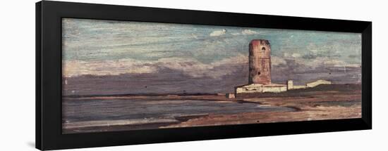 The Tower of Marzocco, or Red Tower-Giovanni Fattori-Framed Giclee Print