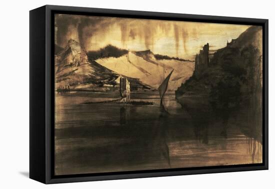 The Tower of Rats-Victor Hugo-Framed Stretched Canvas
