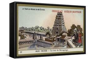 The Tower of Shivaganga, India-null-Framed Stretched Canvas