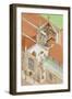 The Tower of St Mary's Church, Rye, East Sussex, C.1900-2023 (Ink and Watercolour)-Stephen Conlin-Framed Giclee Print