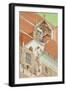The Tower of St Mary's Church, Rye, East Sussex, C.1900-2023 (Ink and Watercolour)-Stephen Conlin-Framed Giclee Print