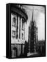 The Tower of St. Mary the Virgin Church and the Radcliffe Camera at Oxford, Oxon-null-Framed Stretched Canvas