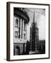 The Tower of St. Mary the Virgin Church and the Radcliffe Camera at Oxford, Oxon-null-Framed Photographic Print