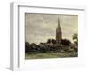 The Tower of the Church (Neighborhoods of Douarnenez), 1877-1884-Carlos de Haes-Framed Giclee Print