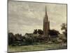 The Tower of the Church (Neighborhoods of Douarnenez), 1877-1884-Carlos de Haes-Mounted Giclee Print