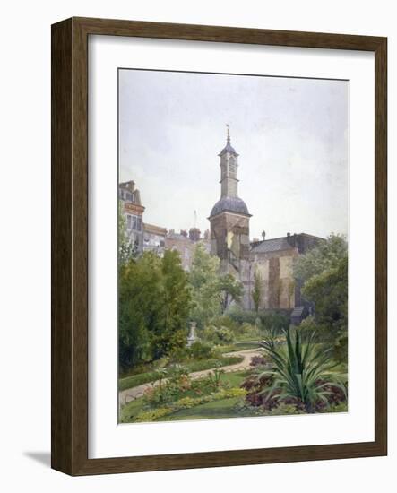 The tower of the Church of St Botolph, Aldersgate, City of London, 1886-John Crowther-Framed Giclee Print