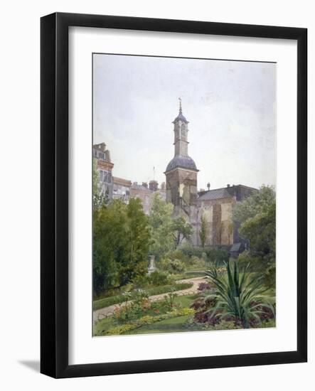 The tower of the Church of St Botolph, Aldersgate, City of London, 1886-John Crowther-Framed Giclee Print