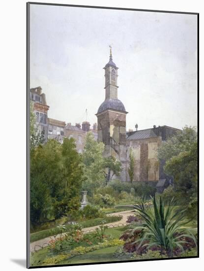 The tower of the Church of St Botolph, Aldersgate, City of London, 1886-John Crowther-Mounted Giclee Print