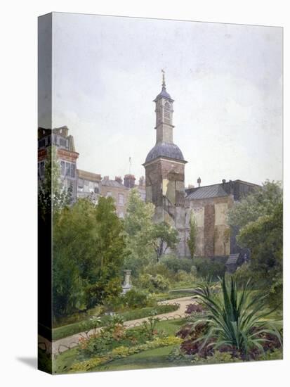 The tower of the Church of St Botolph, Aldersgate, City of London, 1886-John Crowther-Stretched Canvas