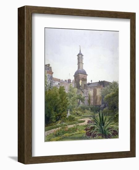 The tower of the Church of St Botolph, Aldersgate, City of London, 1886-John Crowther-Framed Giclee Print