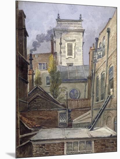 The Tower of the Church of St George Botolph Lane, City of London, C1830-George Shepheard-Mounted Giclee Print