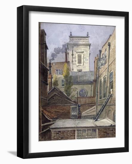 The Tower of the Church of St George Botolph Lane, City of London, C1830-George Shepheard-Framed Giclee Print