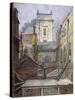 The Tower of the Church of St George Botolph Lane, City of London, C1830-George Shepheard-Stretched Canvas