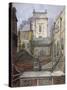 The Tower of the Church of St George Botolph Lane, City of London, C1830-George Shepheard-Stretched Canvas