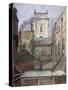 The Tower of the Church of St George Botolph Lane, City of London, C1830-George Shepheard-Stretched Canvas