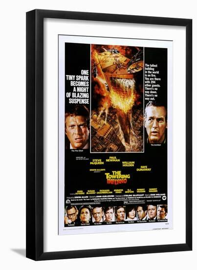 The Towering Inferno-null-Framed Art Print