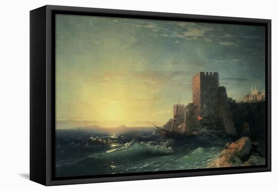 The Towers at Bosporus-Ivan Konstantinovich Aivazovsky-Framed Stretched Canvas