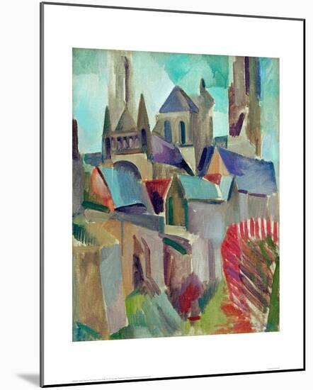The Towers of Laon Study, 1912-Robert Delaunay-Mounted Giclee Print