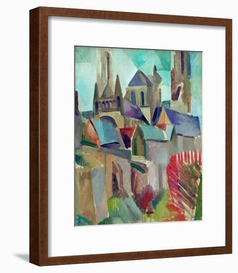 The Towers of Laon Study, 1912-Robert Delaunay-Framed Giclee Print