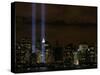 The Towers of Light Shine Over the Manhatten Skyline-null-Stretched Canvas